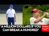 WATCH: Trump Mocks Biden's Swing, Slams President For Turning Down Golf Challenge