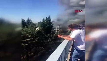 İstanbul'da yat imalathanesinde yangın