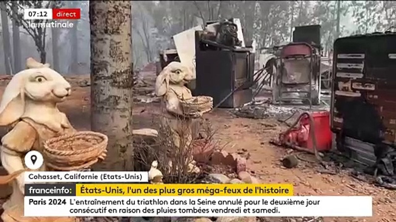 Etats-Unis: Les pompiers continuent de combattre le mégafeu qui ravage le nord de la Californie, dans des conditions de plus en plus propices à sa progression avec des vents renforcés - VIDEO