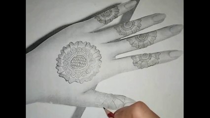 Simple bridal Mehndi Design 2024 | How To Practice on Paper With Pencil | Farhaw Mehandi Design