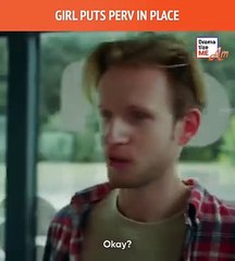 Girl puts perv in place