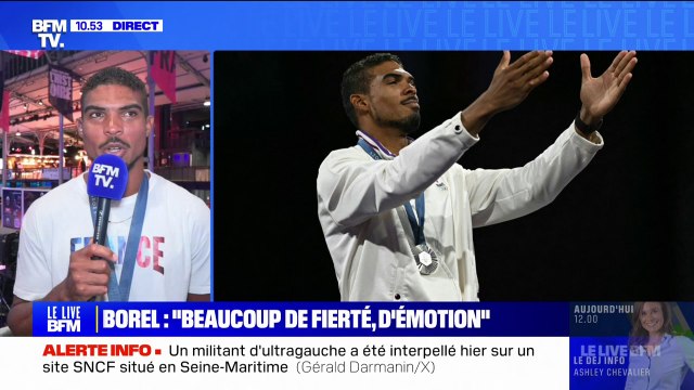 Yannick Borel, médaillé d'argent à l'épée: C'est quand même une grande fierté d'être médaillé olympique