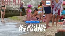 A la playa en Odesa pese a la guerra