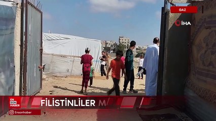 Mezarlıklar, Gazze Şeridi'nde yerinden edilmiş Filistinlilere sığınak oldu