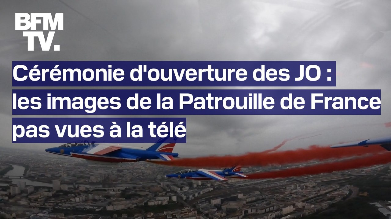 Cérémonie d'ouverture des JO 2024: les images de la Patrouille de France pas vues à la télé