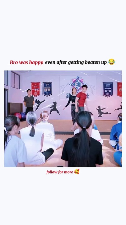 He was happy even after getting beaten up 