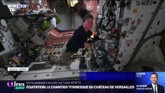 À bord de l'ISS, les astronautes suivent de près les JO et s'en amusent en vidéo