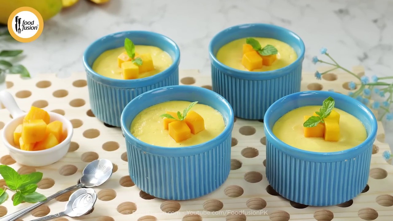 Mango Yogurt Pudding (Bhapa Doi) Recipe by Food Fusion