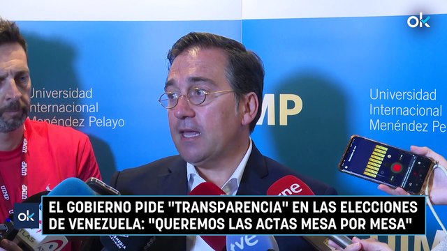 El Gobierno pide «transparencia» en las elecciones de Venezuela: «Queremos las actas mesa por mesa»