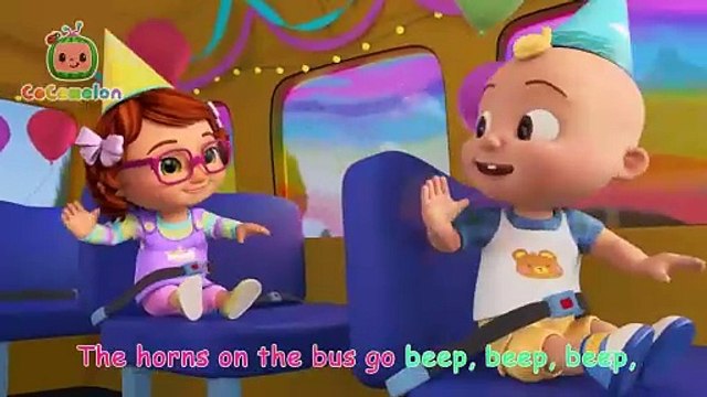 Wheels on the Birthday Bus Song! Happy Birthday JJ! - CoComelon Nursery Rhymes & Kids Songs