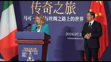 Italia-Cina, Meloni: legame basato su rispetto, renderlo pù solido