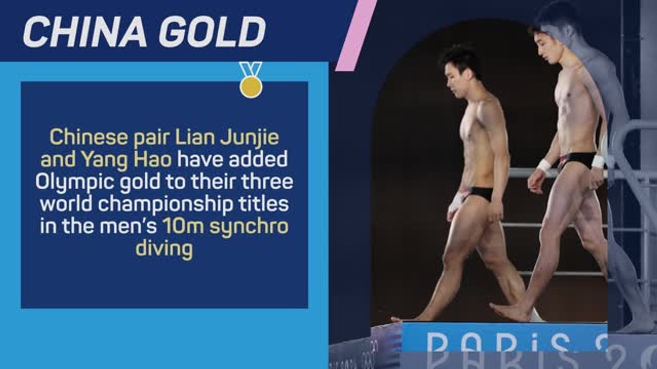 Medal Alert - China win 10m diving gold!