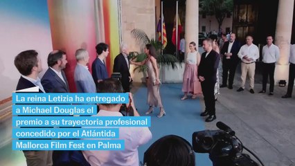 NO USAR La reina Letizia entrega a Michael Douglas el premio Masters of Cinema