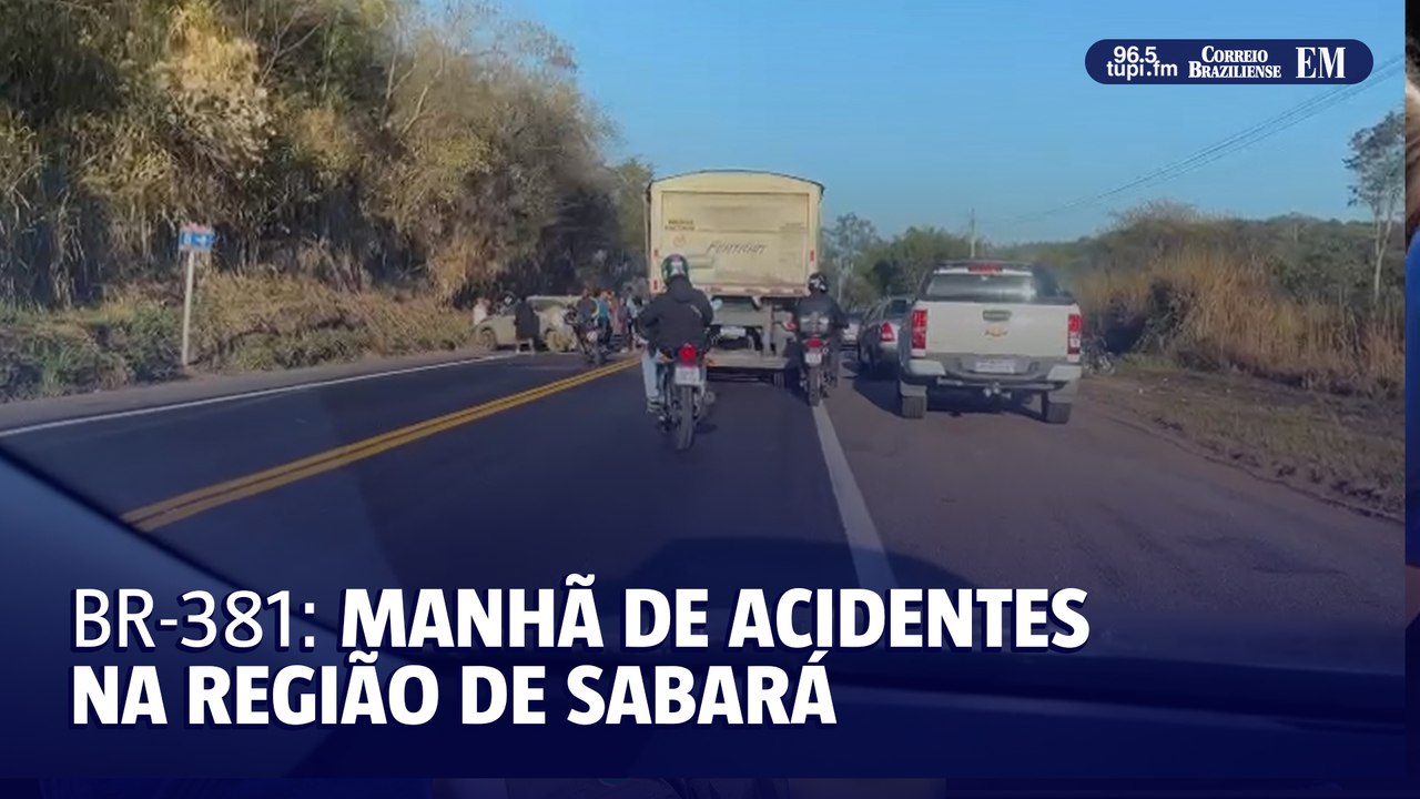 Manhã de acidentes na BR-381