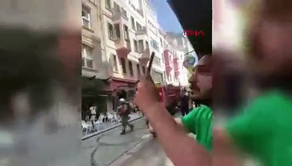 Beyoğlu'nda otelde yangın