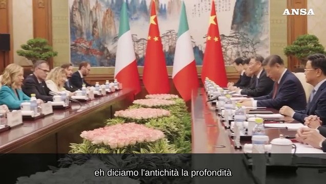 Meloni a Xi: Cina fondamentale per la stabilita' e la pace