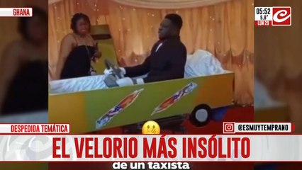 Era taxista y le organizaron un velorio muy particular... ¡mirá el video!