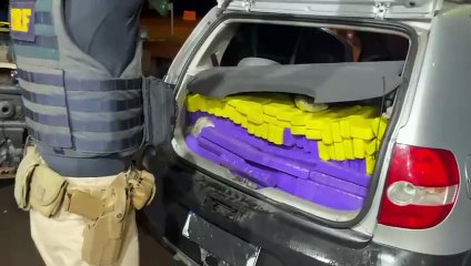 RF apreende mais de 270 Kg de maconha sendo transportado em veículo com registro de roubo
