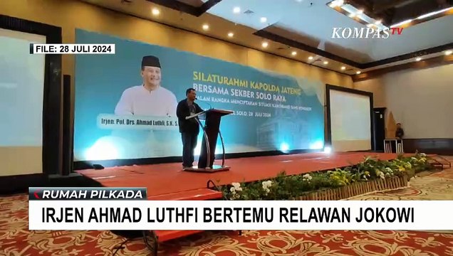 Hari Terakhir Sebagai Kapolda Jateng, Ahmad Luthfi Temui Relawan Jokowi