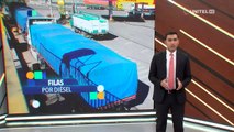 Solo el 70% del transporte trabaja en Cochabamba por falta de diésel