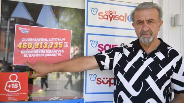 Çılgın Sayısal Loto’da tam 460 milyon TL’lik rekor ikramiye, Kırşehir’de sahibini buldu
