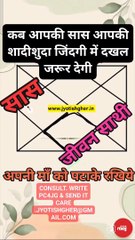 Mother in law interference in married life lआपकी शादीशुदा जिंदगी #motherinlaw #jyotishgher#astrology