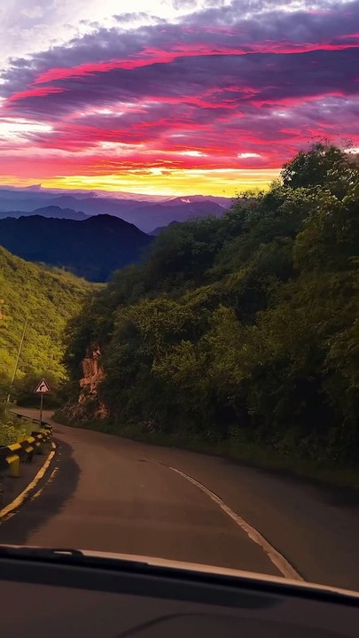 Meet the beautiful sunset sky