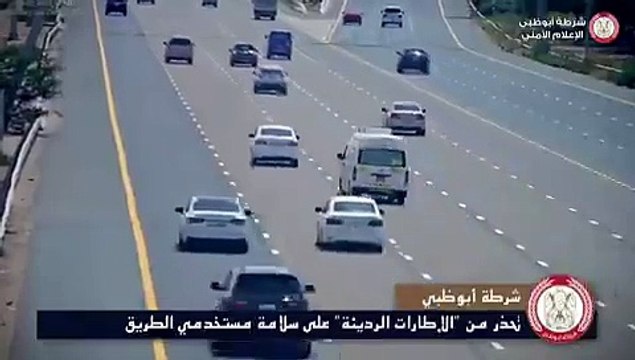 Watch: UAE mini van, truck flip, veer across multiple lanes after tyres burst; motorists warned