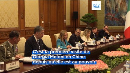 À Pékin, Giorgia Meloni affirme que la Chine est un "interlocuteur important"