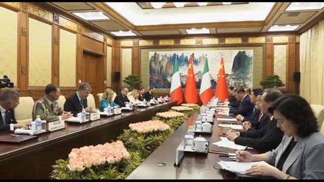 Meloni a Xi Jinping: ruolo Italia importante per relazioni Cina-Ue