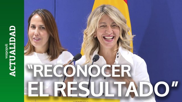 Yolanda Díaz dice que hay que reconocer el resultado electoral en Venezuela