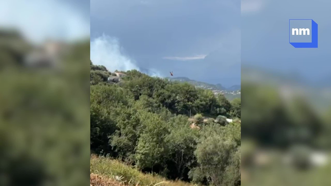 Départ de feu ce lundi après-midi au Broc, trois hélicoptères sur place et une route coupée à la circulation