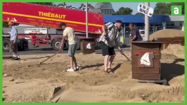 Tournai les Bains : le sable est arrivé !