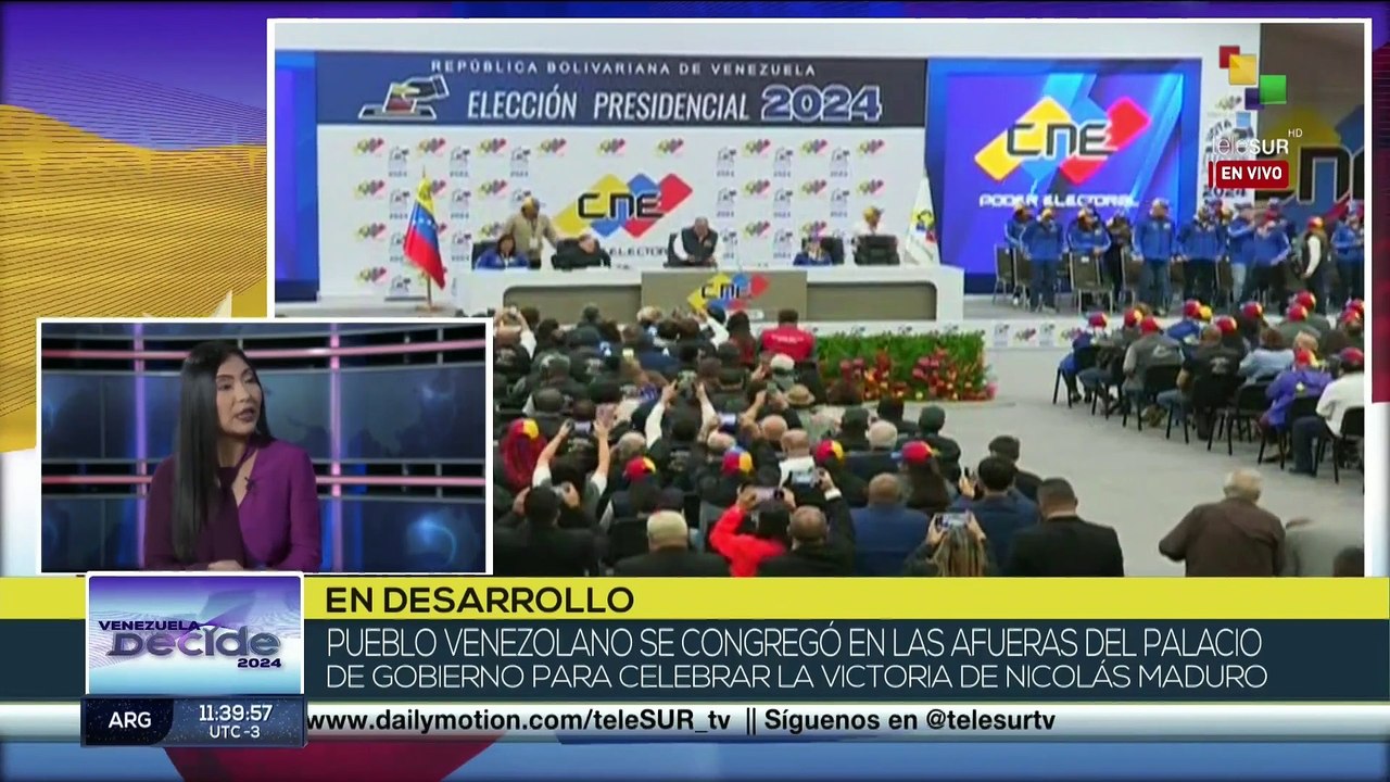 ¡Triunfo la paz y la democracia! Maduro reelecto para tercer mandato