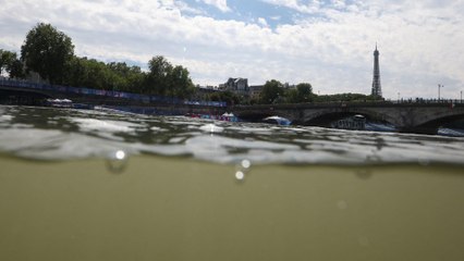 Скачать видео: Triathlon des JO dans la Seine : « Nous sommes optimistes »