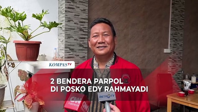 Bendera PDIP dan Hanura Berkibar di Posko Pemenangan Edy Rahmayadi, PDIP: Terima Kasih Pak