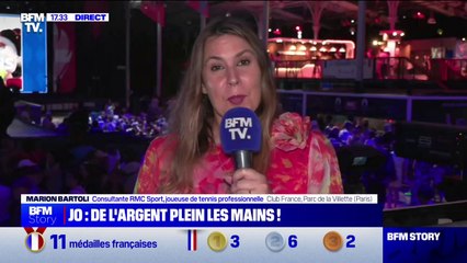 Jeux olympiques: "On ressent cette ferveur qui est en train de gagner la France entière", confie l'ancienne joueuse de tennis Marion Bartoli