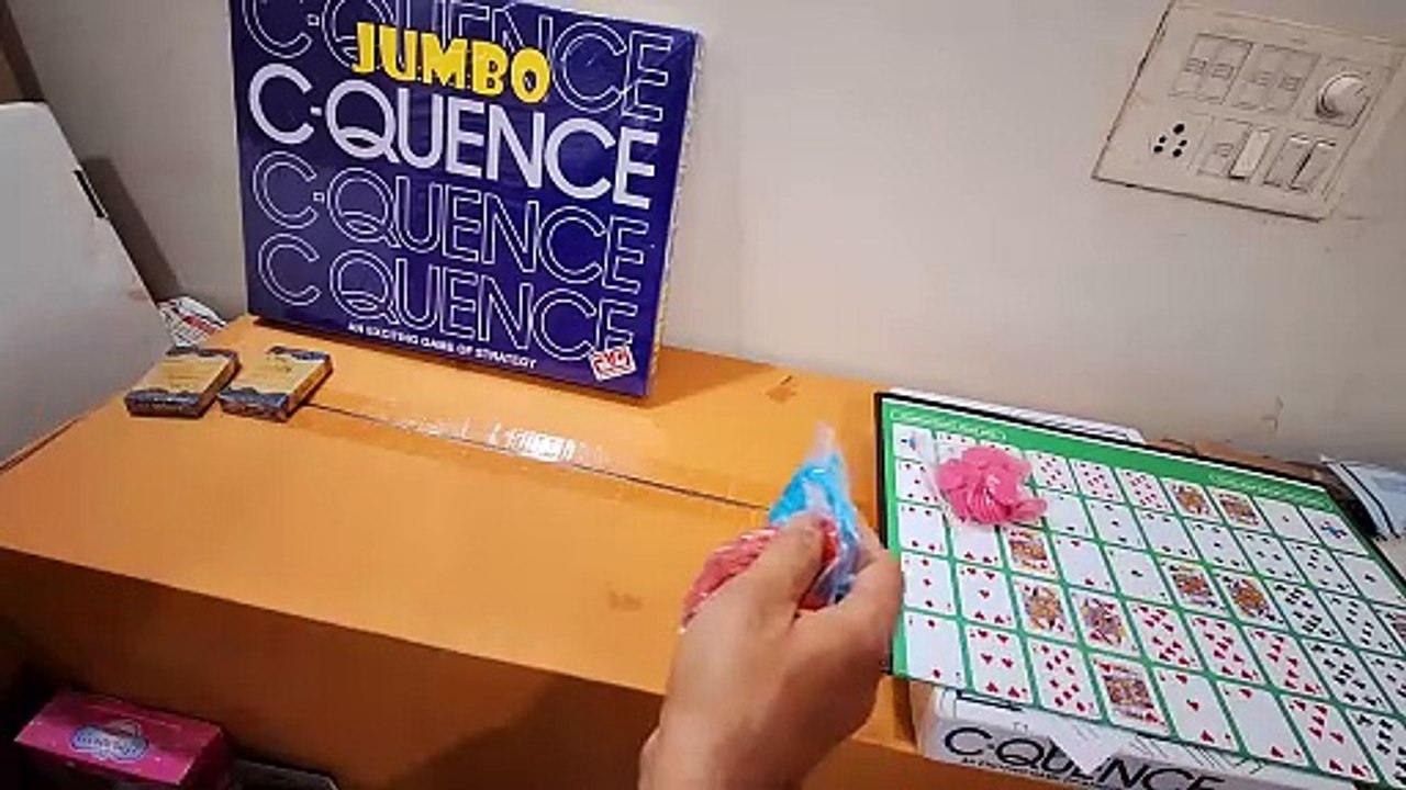 Unboxing and Review of Ajanta Jumbo C-Quence Premium and Extra Large Board Game