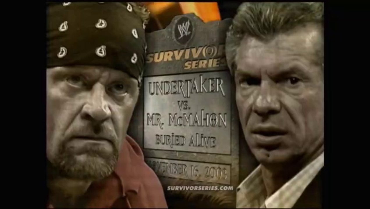 WWE Survivor Series 2003 - Mr. McMahon vs The Undertaker (Buried Alive Match)