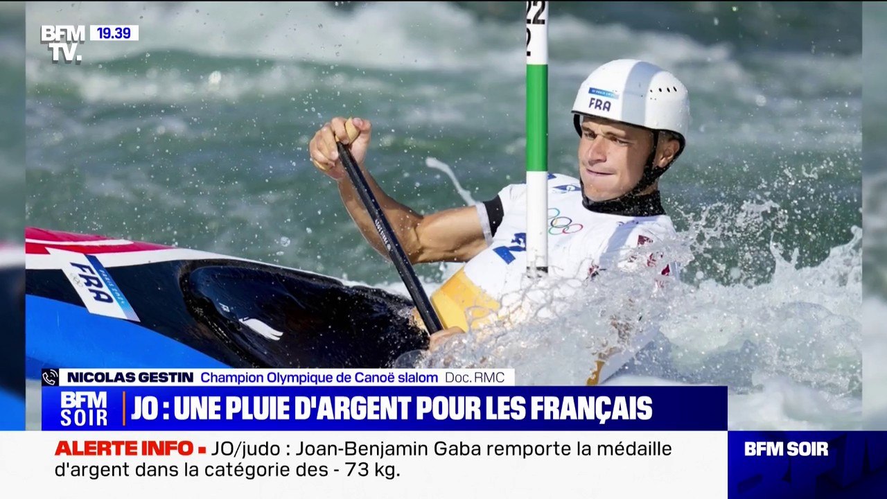 "C'est la première fois de ma vie que je fais une manche aussi aboutie": Nicolas Gestin réagit à son sacre olympique sur l'épreuve de canoë slalom