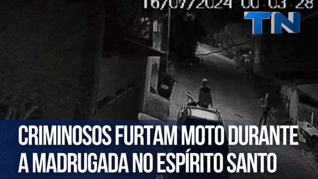 Criminosos furtam moto durante a madrugada no Espírito Santo