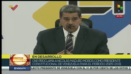 Presidente reelecto Nicolás Maduro felicitó al pueblo venezolano