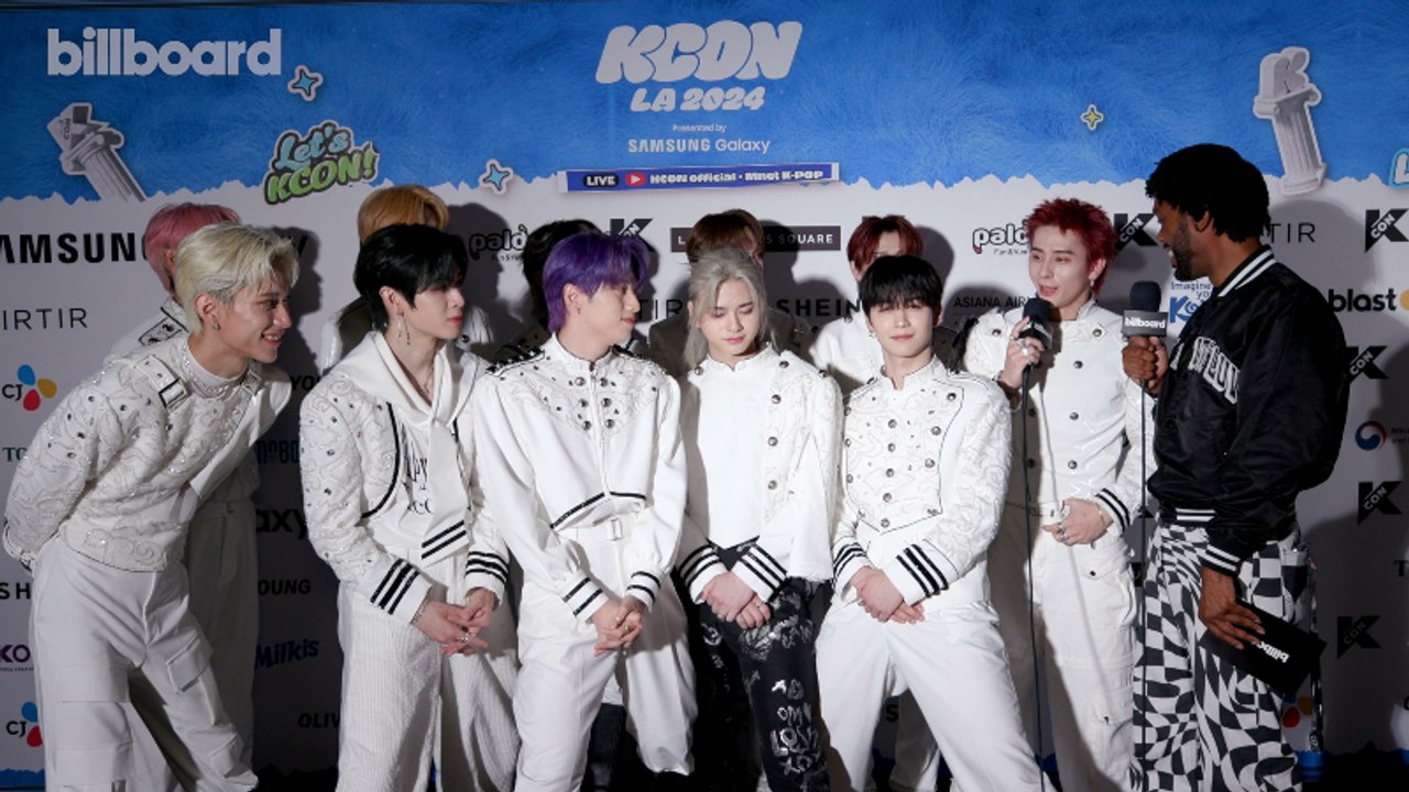 INI On Topping The Japanese Hot 100 With Their Track "Loud," Their Fancon Tour & More | KCON LA 2024