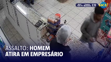 Homem assalta padaria e atira em empresário