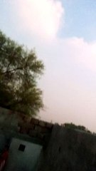 A beautiful view of village thunderstorms