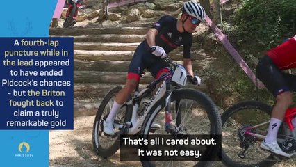 Gold medallist Pidcock says he couldn't let a puncture get in the way of his goal