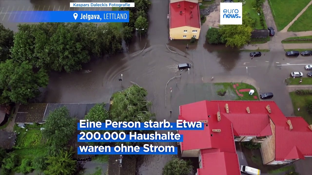 Sturm und Hochwasser in Osteuropa