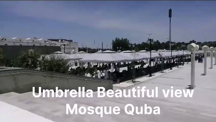 Umbrella Beautiful of view in Mosque Quba//مسجد قبا میں چھتری کا خوبصورت منظر