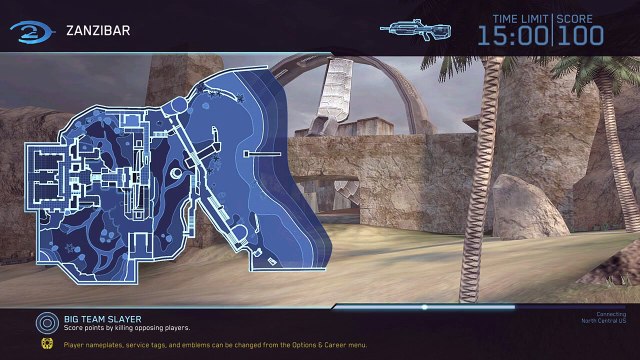 Halo 2 Classic Big Team - Big Team Slayer on Zanzibar Multiplayer Gameplay