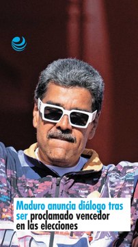 Maduro anuncia diálogo tras ser proclamado vencedor en las elecciones